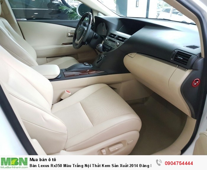 Bán Lexus Rx350 Màu Trắng Nội Thất Kem Sản Xuất 2014 Đăng Ký 2015 Xe 1 Chủ Từ Đầu
