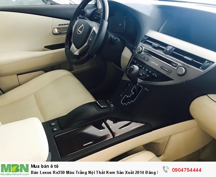 Bán Lexus Rx350 Màu Trắng Nội Thất Kem Sản Xuất 2014 Đăng Ký 2015 Xe 1 Chủ Từ Đầu