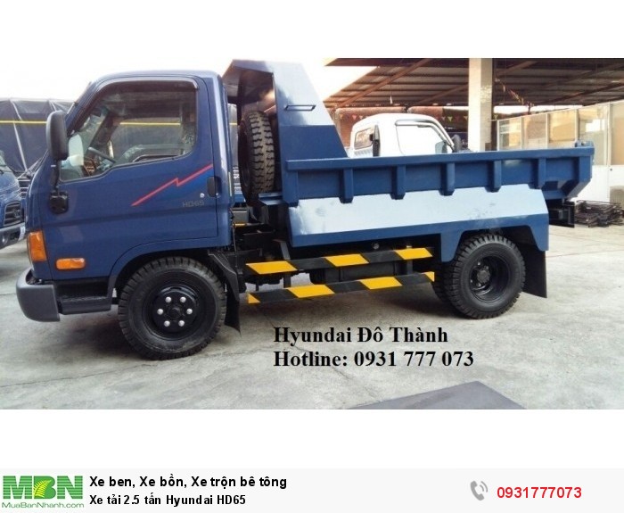 Xe tải 2.5 tấn Hyundai HD65