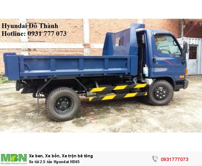 Xe tải 2.5 tấn Hyundai HD65