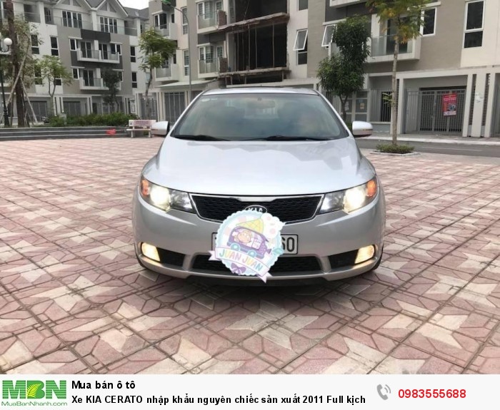 Xe KIA CERATO nhập khẩu nguyên chiếc sản xuất 2011 Full kịch đồ chính chủ Hà Nội mua từ mới cứng.