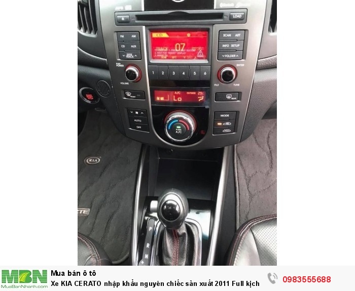 Xe KIA CERATO nhập khẩu nguyên chiếc sản xuất 2011 Full kịch đồ chính chủ Hà Nội mua từ mới cứng.