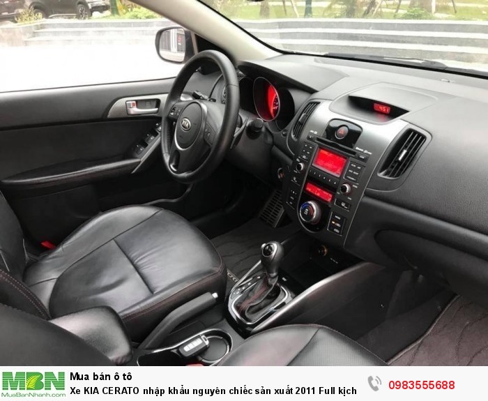 Xe KIA CERATO nhập khẩu nguyên chiếc sản xuất 2011 Full kịch đồ chính chủ Hà Nội mua từ mới cứng.