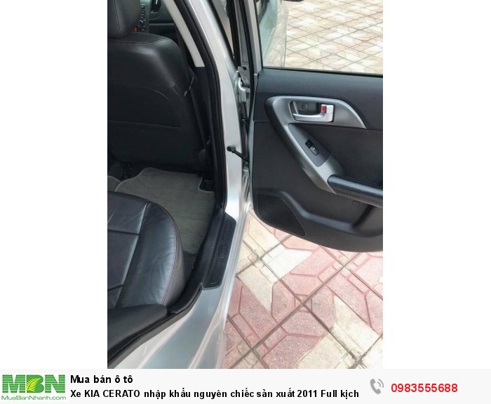 Xe KIA CERATO nhập khẩu nguyên chiếc sản xuất 2011 Full kịch đồ chính chủ Hà Nội mua từ mới cứng.