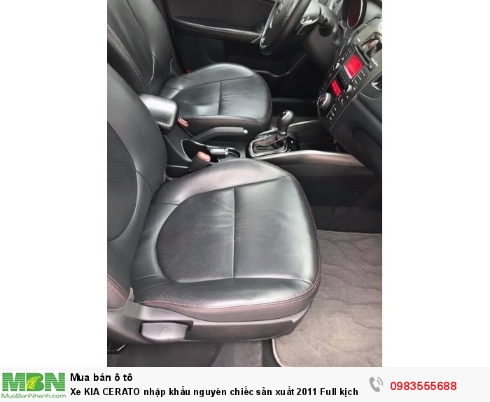 Xe KIA CERATO nhập khẩu nguyên chiếc sản xuất 2011 Full kịch đồ chính chủ Hà Nội mua từ mới cứng.