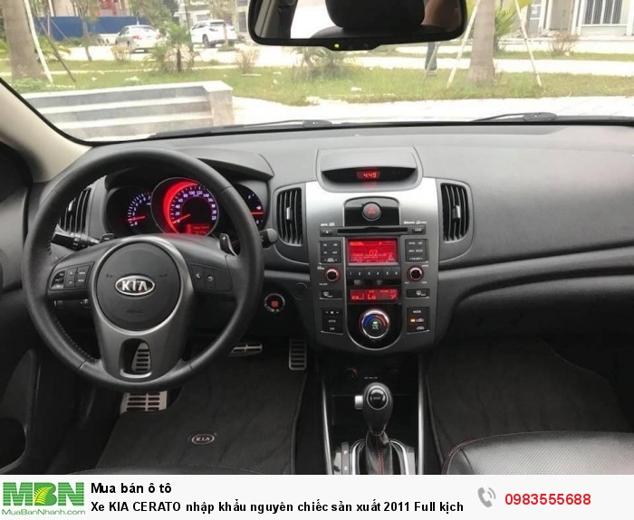 Xe KIA CERATO nhập khẩu nguyên chiếc sản xuất 2011 Full kịch đồ chính chủ Hà Nội mua từ mới cứng.