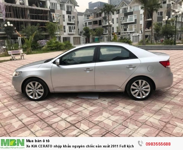 Xe KIA CERATO nhập khẩu nguyên chiếc sản xuất 2011 Full kịch đồ chính chủ Hà Nội mua từ mới cứng.
