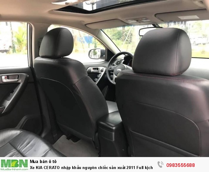 Xe KIA CERATO nhập khẩu nguyên chiếc sản xuất 2011 Full kịch đồ chính chủ Hà Nội mua từ mới cứng.