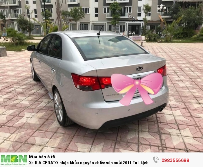 Xe KIA CERATO nhập khẩu nguyên chiếc sản xuất 2011 Full kịch đồ chính chủ Hà Nội mua từ mới cứng.
