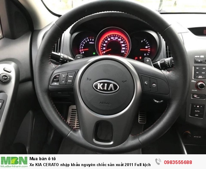 Xe KIA CERATO nhập khẩu nguyên chiếc sản xuất 2011 Full kịch đồ chính chủ Hà Nội mua từ mới cứng.