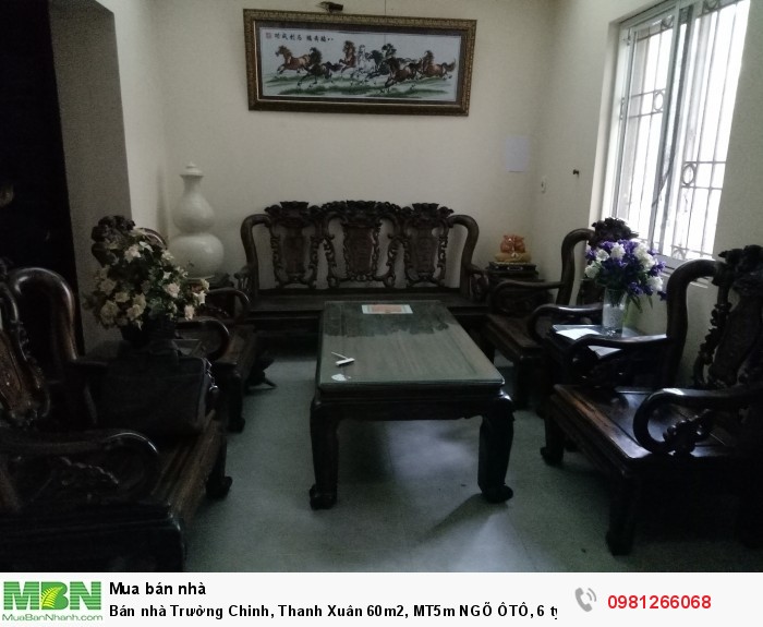 Bán nhà Trường Chinh, Thanh Xuân 60m2, MT5m NGÕ ÔTÔ, 6 tỷ