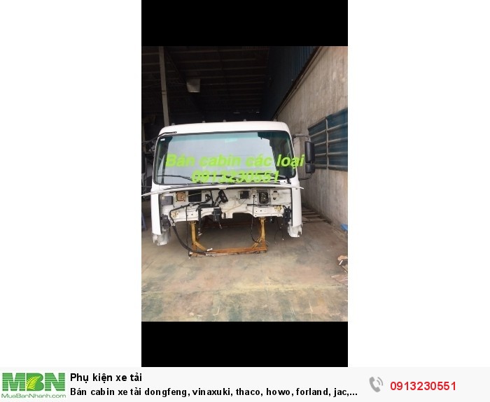 Bán cabin xe tải dongfeng, vinaxuki, thaco, howo, forland, jac, camc, dongfeng, ollin, auman