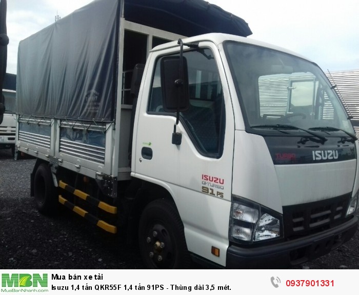 Isuzu 1,4 tấn QKR55F 1,4 tấn 91PS - Thùng dài 3,5 mét.