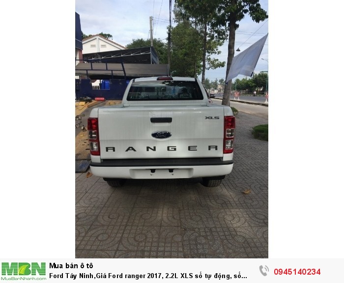 Ford Tây Ninh,Giá Ford ranger 2017, 2.2L XLS số tự động, số sàn,tặng phụ kiện