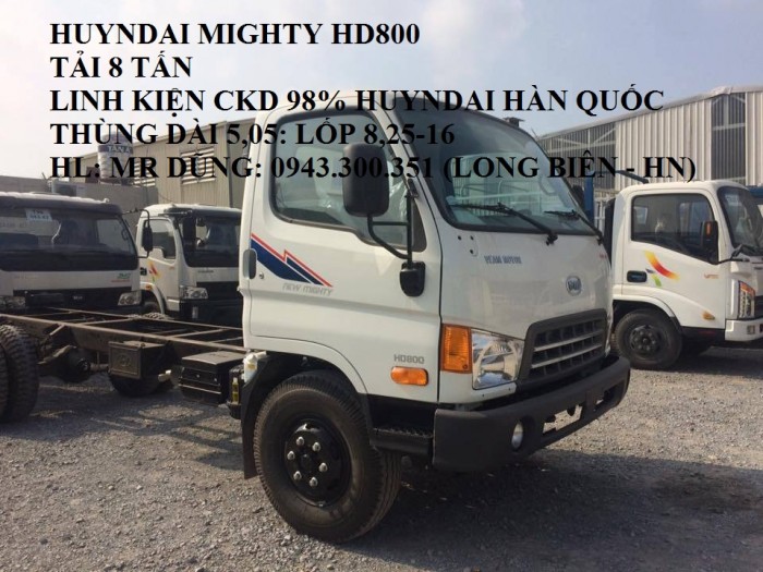 Xe tải Huyndai Tải cao (8 tấn), hàng nhập khẩu Hàn Quốc