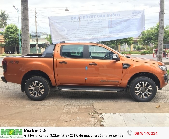Giá Ford Ranger 3.2Lwildtrak 2017, đủ màu, trả góp, giao xe ngay