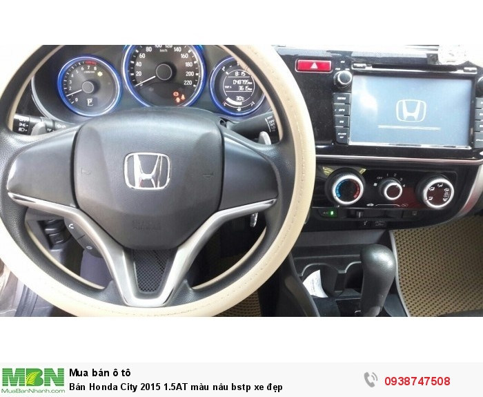 Bán Honda City 2015 1.5AT màu nâu bstp xe đẹp