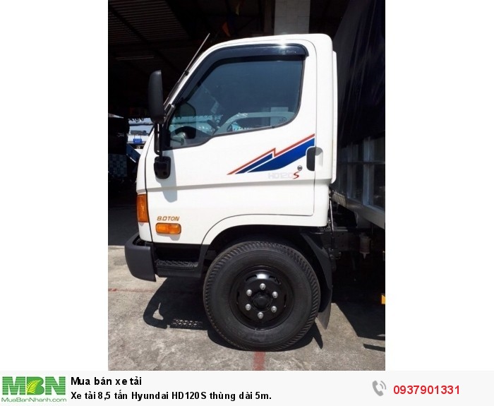 Xe tải 8,5 tấn Hyundai HD120S thùng dài 5m.