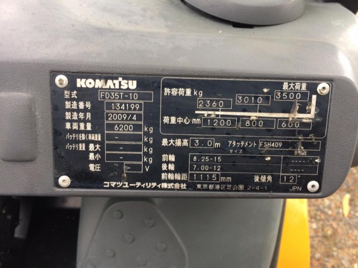 Xe Nâng Dầu 3,5 Tấn Giá Rẻ