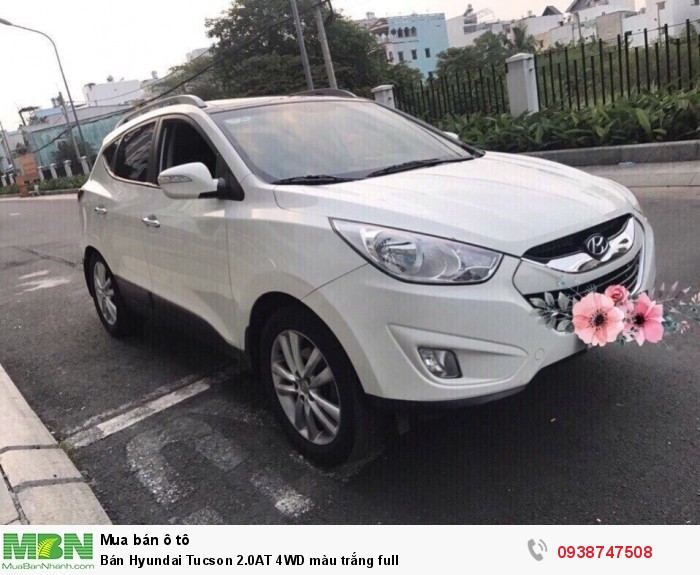 Bán Hyundai Tucson 2.0AT 4WD màu trắng full