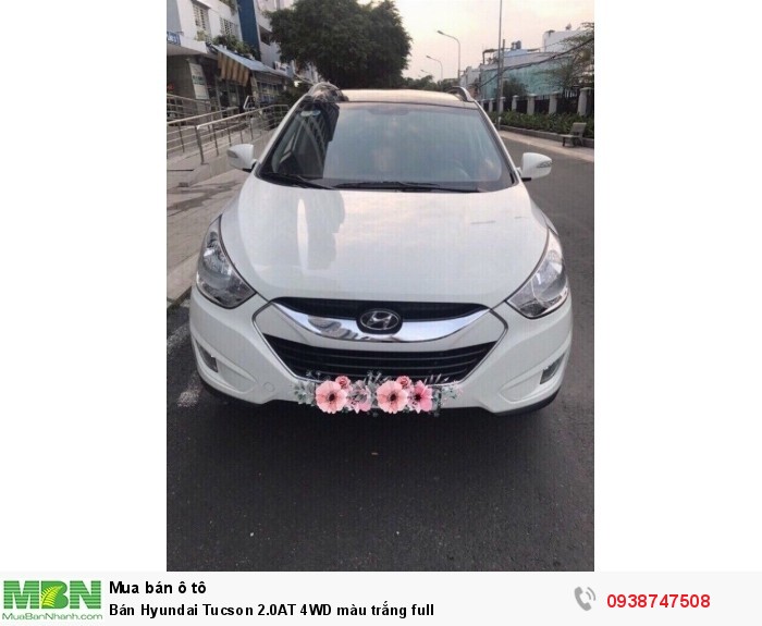Bán Hyundai Tucson 2.0AT 4WD màu trắng full