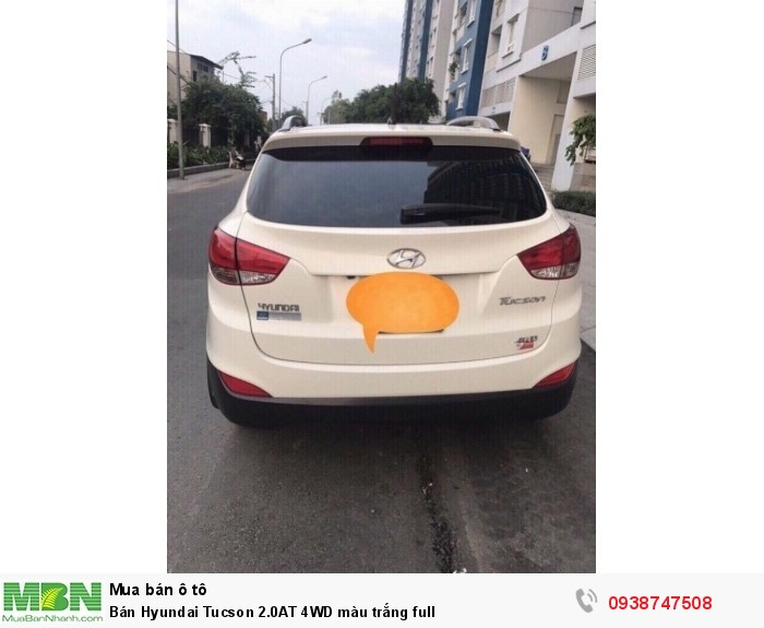 Bán Hyundai Tucson 2.0AT 4WD màu trắng full