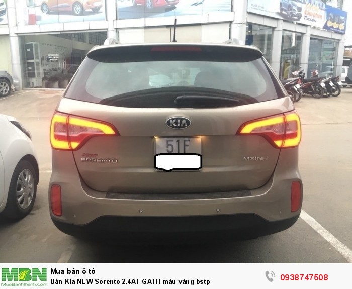 Bán Kia NEW Sorento 2.4AT GATH màu vàng bstp