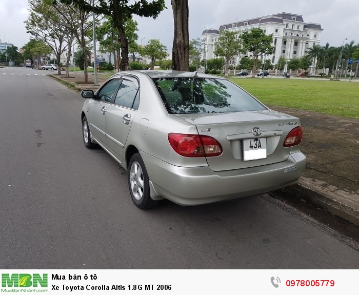 Xe Toyota Corolla Altis 1.8G MT 2006