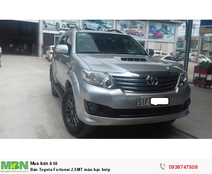 Bán Toyota Fortuner  2.5MT màu bạc bstp