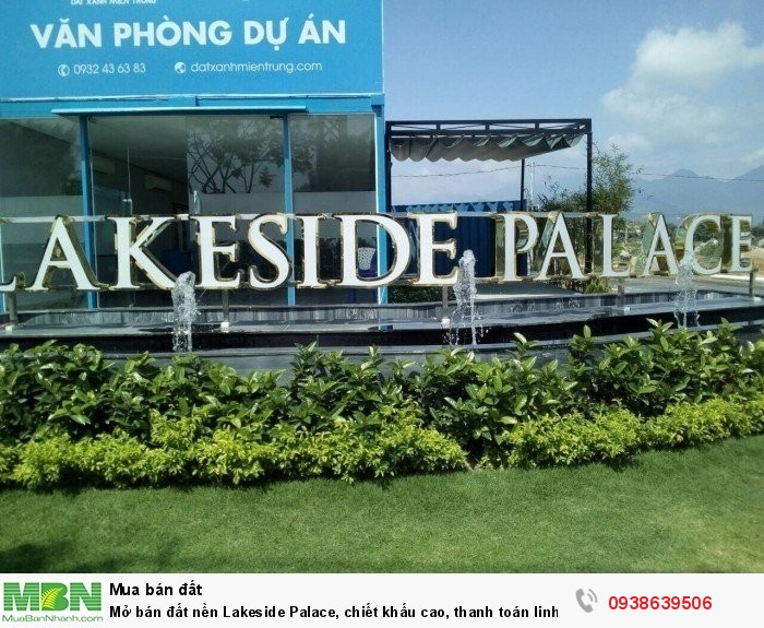Mở bán đất nền Lakeside Palace, chiết khấu cao, thanh toán linh hoạt