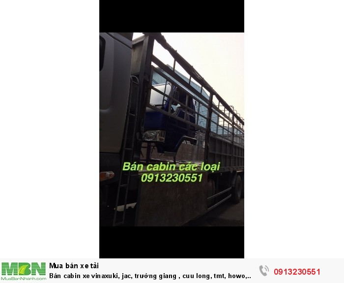 Bán cabin xe vinaxuki, jac, trường giang , cuu long, tmt, howo, dongfeng,
