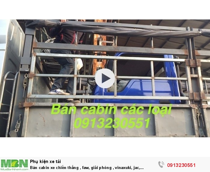 Bán cabin xe chiến thắng , faw, giải phóng , vinaxuki, jac, trường giang , cuu long, tmt, howo, dongfeng,