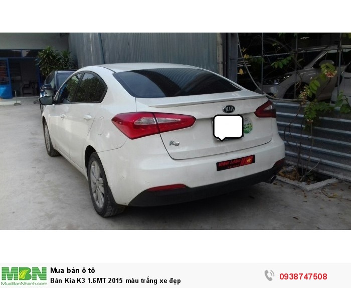 Bán Kia K3 1.6MT 2015 màu trắng xe đẹp