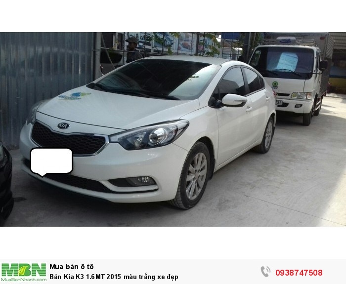 Bán Kia K3 1.6MT 2015 màu trắng xe đẹp