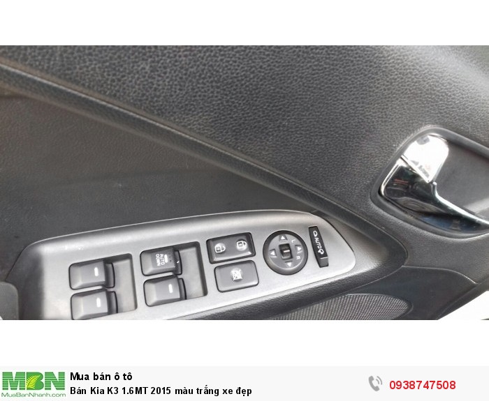 Bán Kia K3 1.6MT 2015 màu trắng xe đẹp