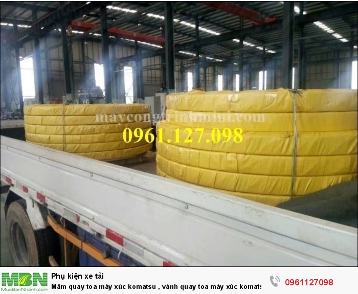 Mâm quay toa máy xúc komatsu , vành quay toa máy xúc komatsu
