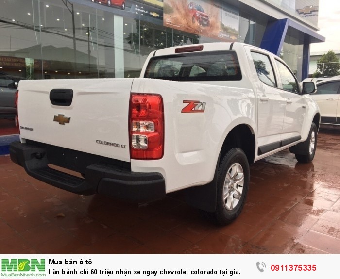 Lăn bánh chỉ 60 triệu nhận xe ngay chevrolet colorado tại gia.