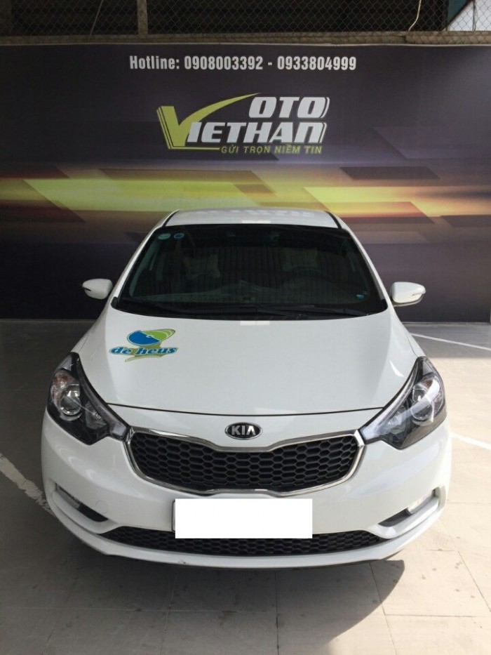 Bán xe Kia K3, 1.6 số sàn, màu trắng, 2015, giá TL, hỗ trợ góp 75%