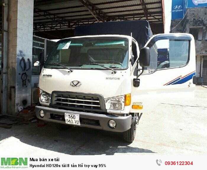 Hyundai HD120s tải 8 tấn Hỗ trợ vay 95%