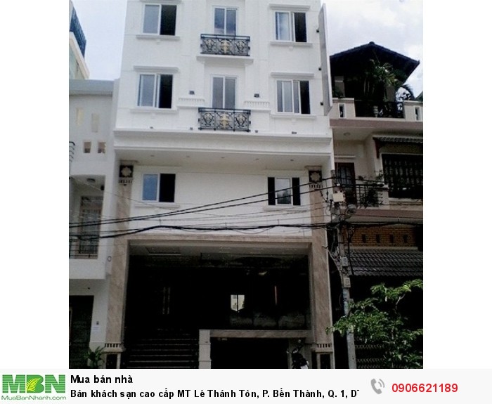 Bán khách sạn cao cấp MT Lê Thánh Tôn, P. Bến Thành, Q. 1, DT: 4x20m, 9 lầu. Giá 75 tỷ.
