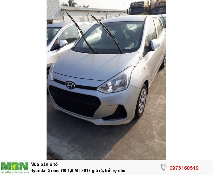 Hyundai Grand i10 1,0 MT 2017 giá rẻ, hỗ trợ sâu