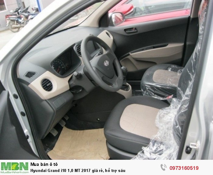 Hyundai Grand i10 1,0 MT 2017 giá rẻ, hỗ trợ sâu
