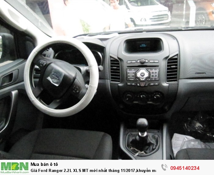 Ford Tây Ninh,Giá Ford Ranger 2.2L XLS MT mới nhất tháng 12/2017,khuyến mãi 100% phí trước bạ