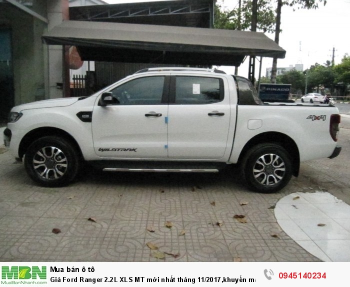 Ford Tây Ninh,Giá Ford Ranger 2.2L XLS MT mới nhất tháng 12/2017,khuyến mãi 100% phí trước bạ