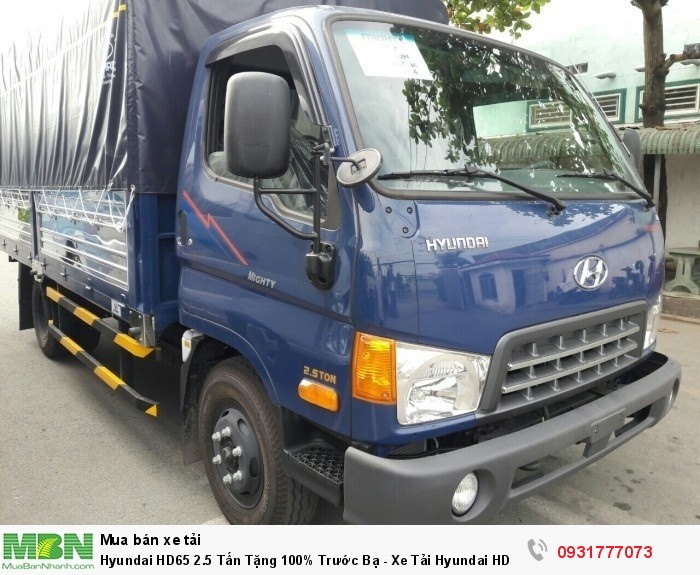 Hyundai HD65 2.5 Tấn Tặng 100% Trước Bạ - Xe Tải Hyundai HD65 2.5 Tấn Trả Góp Giao Xe Ngay