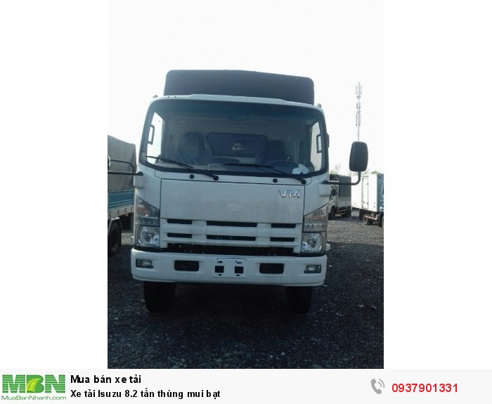 Xe tải Isuzu 8.2 tấn thùng mui bạt