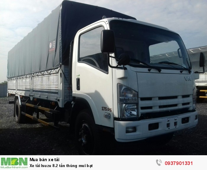Xe tải Isuzu 8.2 tấn thùng mui bạt