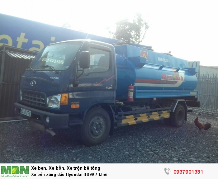 Xe bồn xăng dầu Hyundai HD99 7 khối