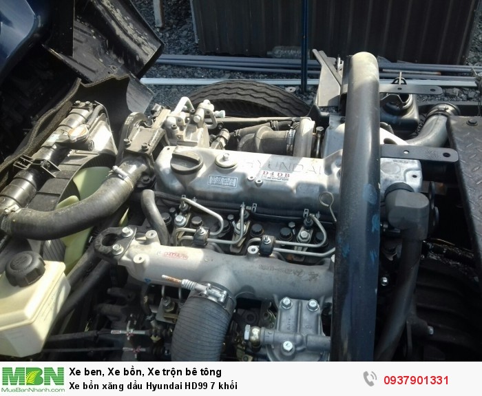 Xe bồn xăng dầu Hyundai HD99 7 khối
