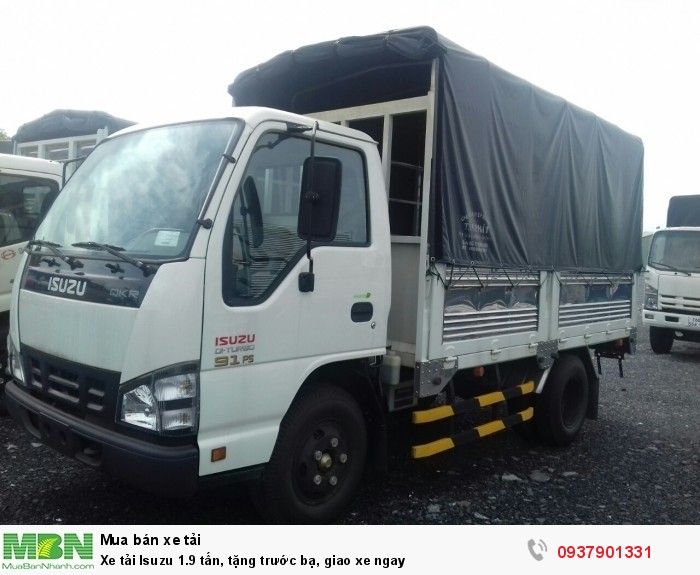 Xe tải Isuzu 1.9 tấn, tặng trước bạ, giao xe ngay